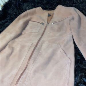 Women's Pink Suede Jacket